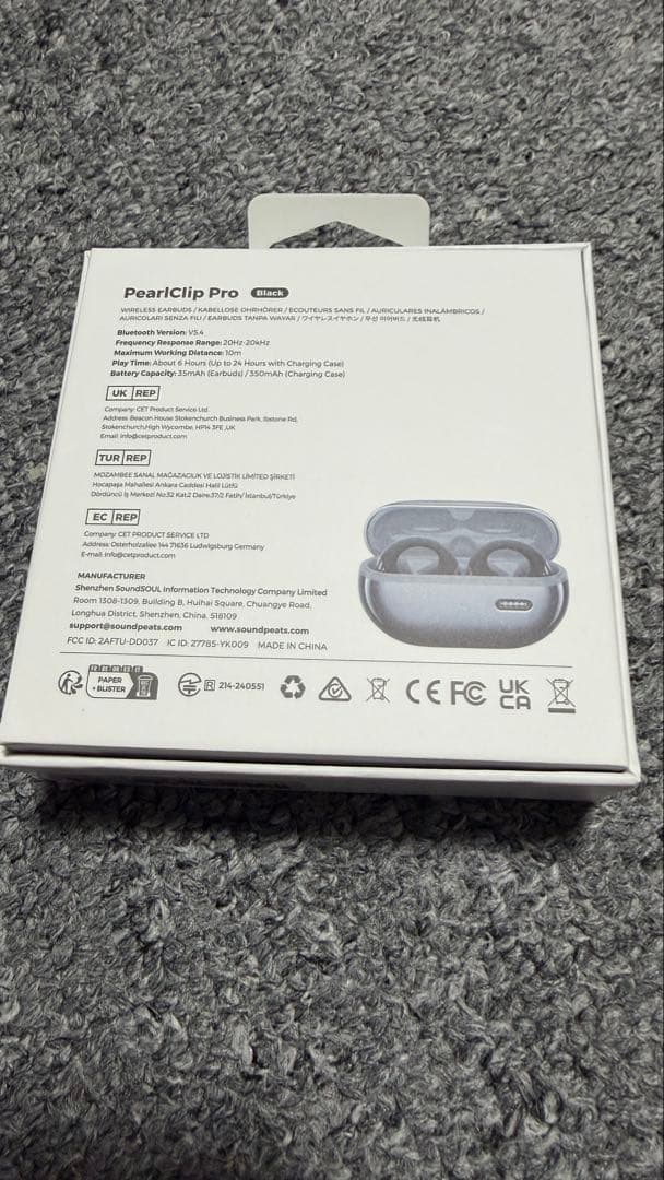 Soundpeats Wireless Earphones Pearlclip Pro