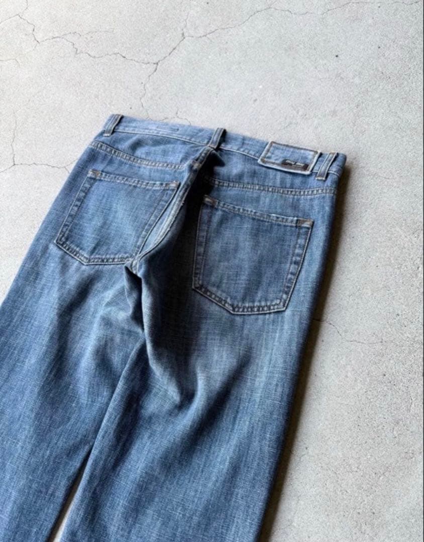 Miu Straight Jeans Miumiu
