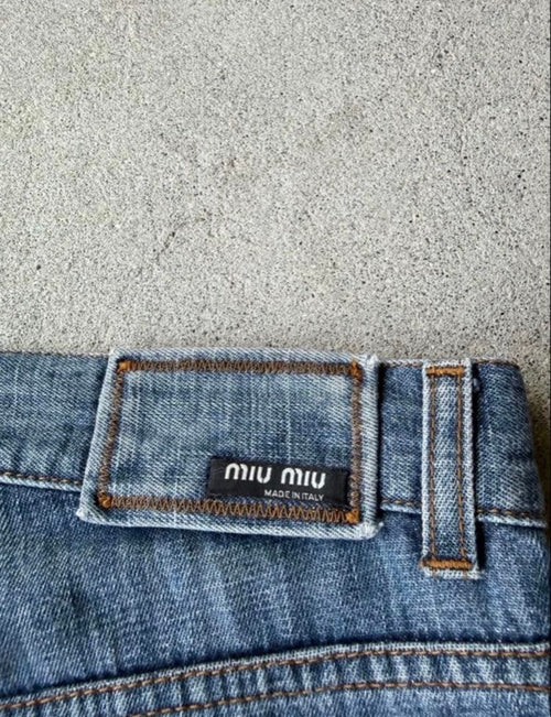 Miu Straight Jeans Miumiu