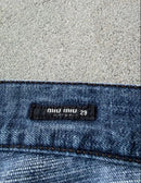 Miu Straight Jeans Miumiu