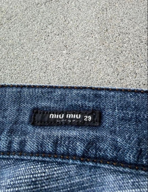 Miu Straight Jeans Miumiu