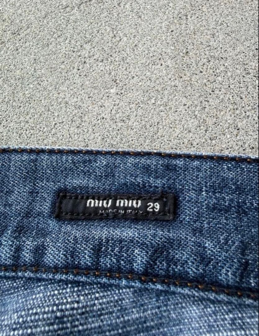 Miu Straight Jeans Miumiu