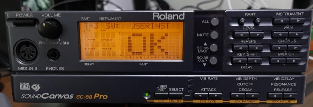 Roland Hardware Instruments Sound Canvas Sc-88 Pro
