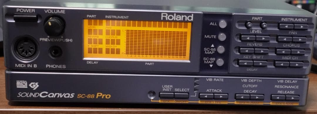 Roland Hardware Instruments Sound Canvas Sc-88 Pro