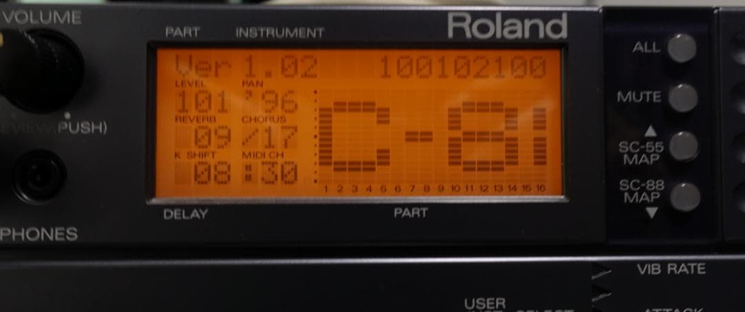 Roland Hardware Instruments Sound Canvas Sc-88 Pro