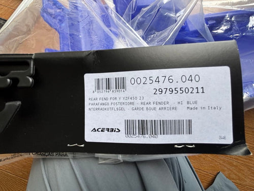 Acerbis Cowls Fenders Yamaha Yz250F 2024-26