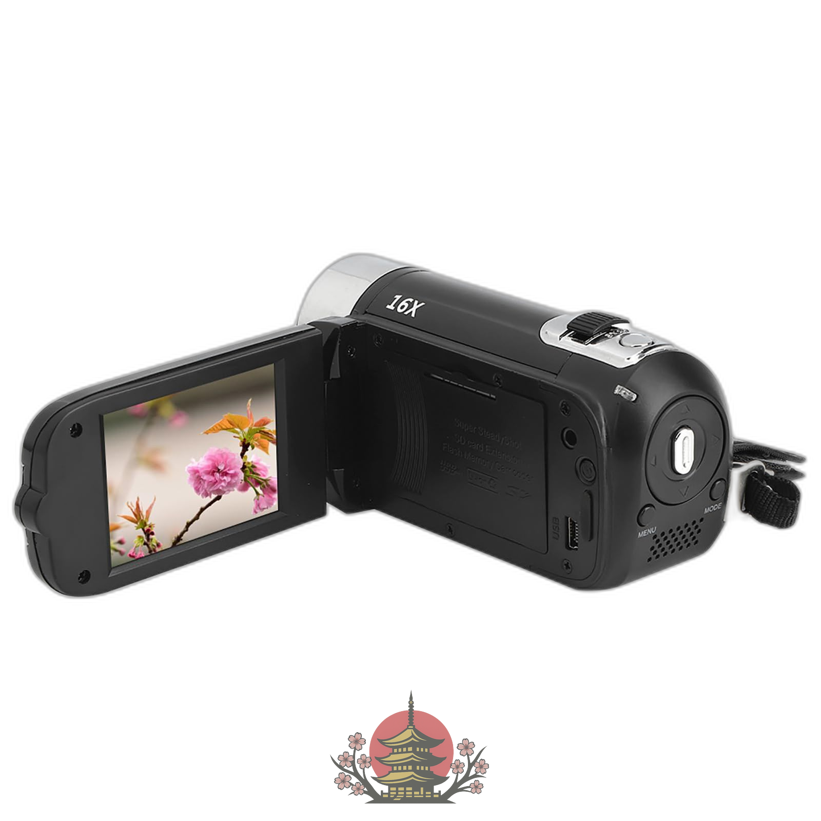 Video Camera Body Akozon Dh-90 16X 2.7 I Sc Higefinition Cra 110-240V Ca