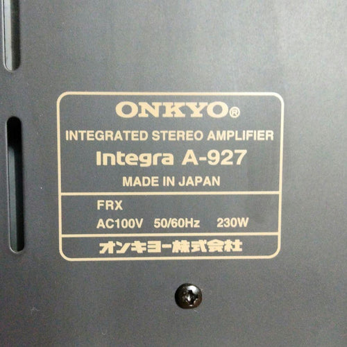 Onkyo Premium Amplifier Integra A-927