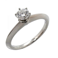 Tiffany Ring 1Pd Pt950 0.28Ct 6.5