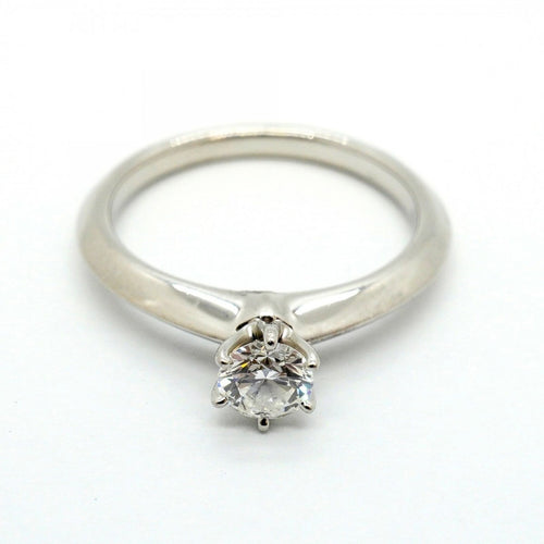 Tiffany Ring 1Pd Pt950 0.28Ct 6.5