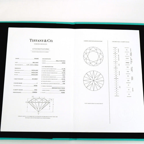 Tiffany Ring 1Pd Pt950 0.28Ct 6.5
