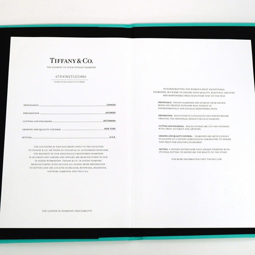 Tiffany Ring 1Pd Pt950 0.28Ct 6.5