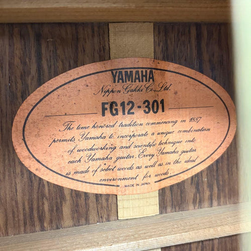 Yamaha Acoustic Guitars 12 Fg12-301