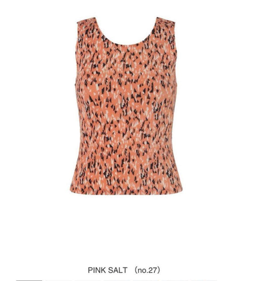 Pleats Please Sleeveless Issey Miyake Sprinkle Mist Pink Salt No.27