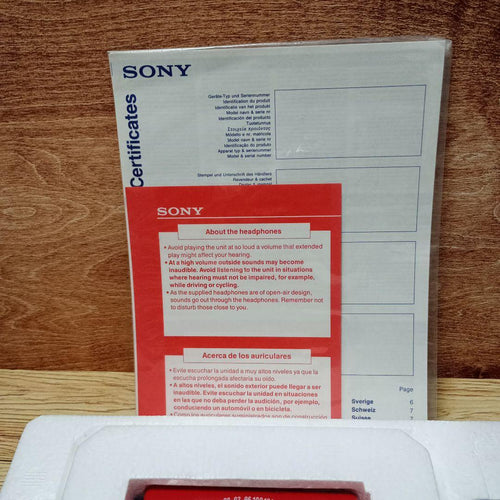 Sony Cassette Players My First Vm-F3050 Walkman