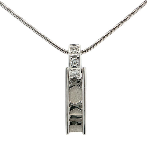 Tiffany Necklace Co. 3P K18Wg/750-6.9G A 611437 F