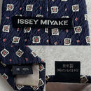 Issey Miyake Ties Men Pleated Processing Tie