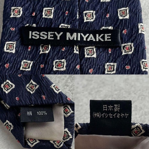 Issey Miyake Ties Men Pleated Processing Tie