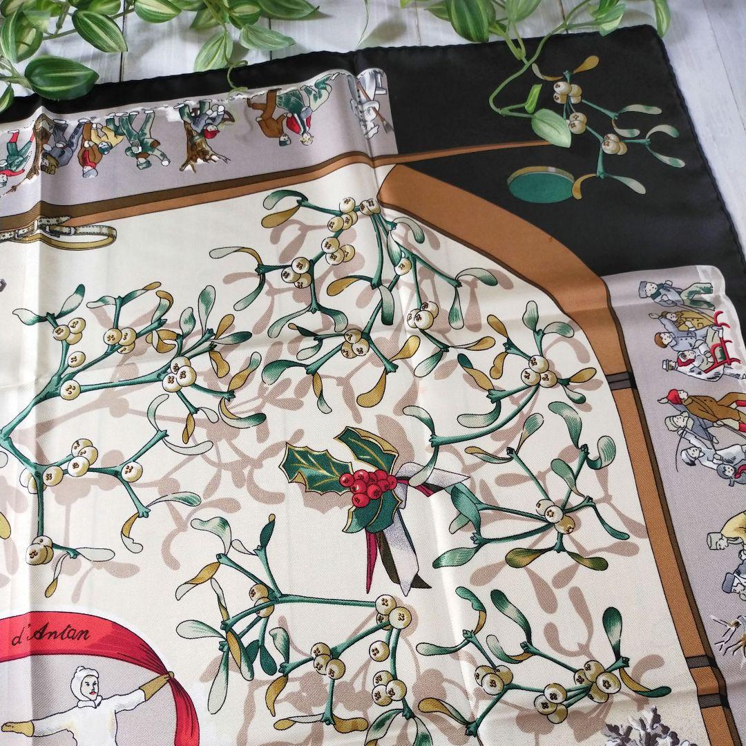 Hermes Bandanas Dünne Schals 90 Neige D'Antan