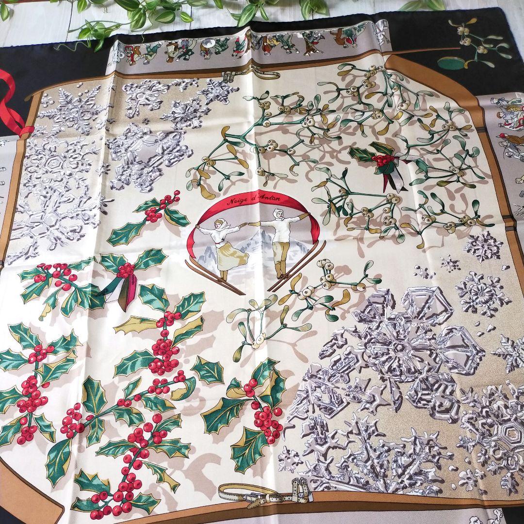 Hermes Bandanas Dünne Schals 90 Neige D'Antan