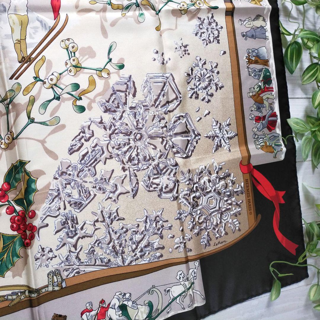 Hermes Bandanas Dünne Schals 90 Neige D'Antan