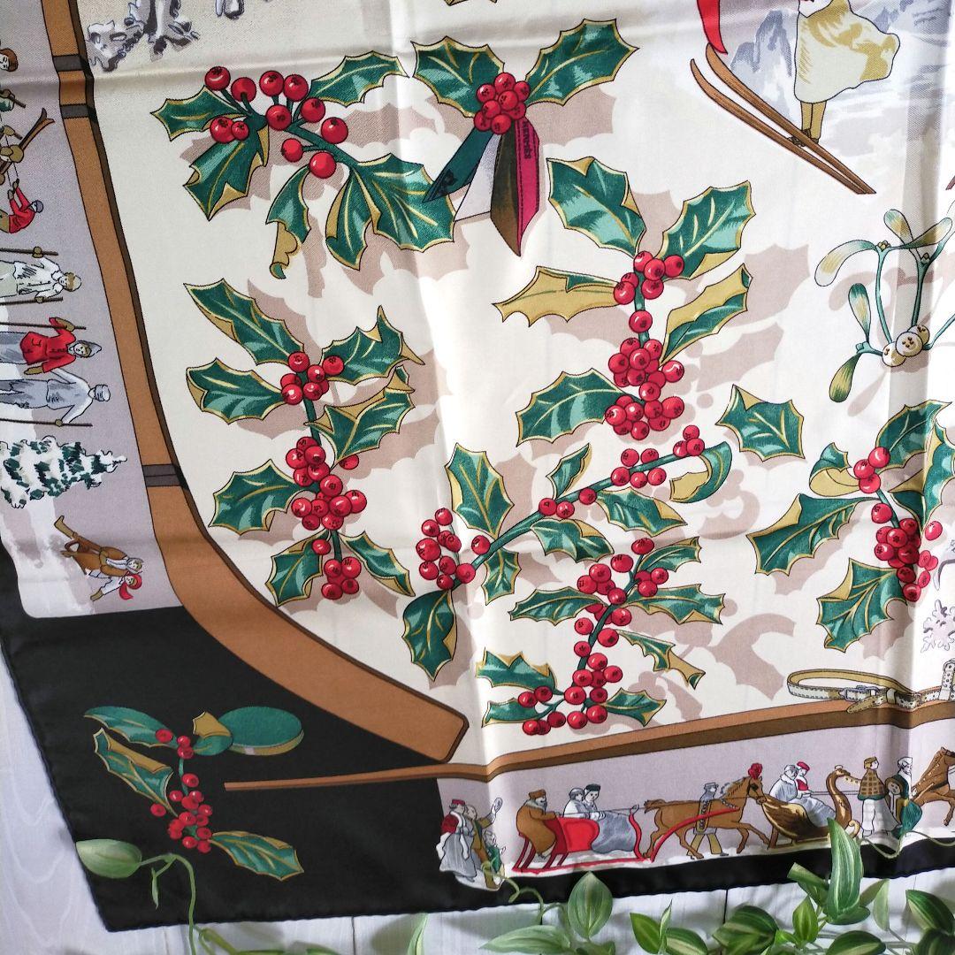 Hermes Bandanas Dünne Schals 90 Neige D'Antan
