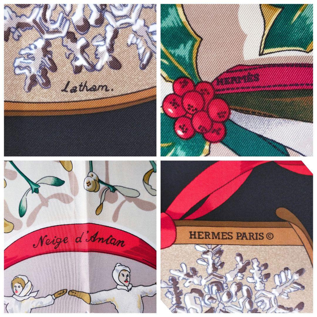 Hermes Bandanas Dünne Schals 90 Neige D'Antan