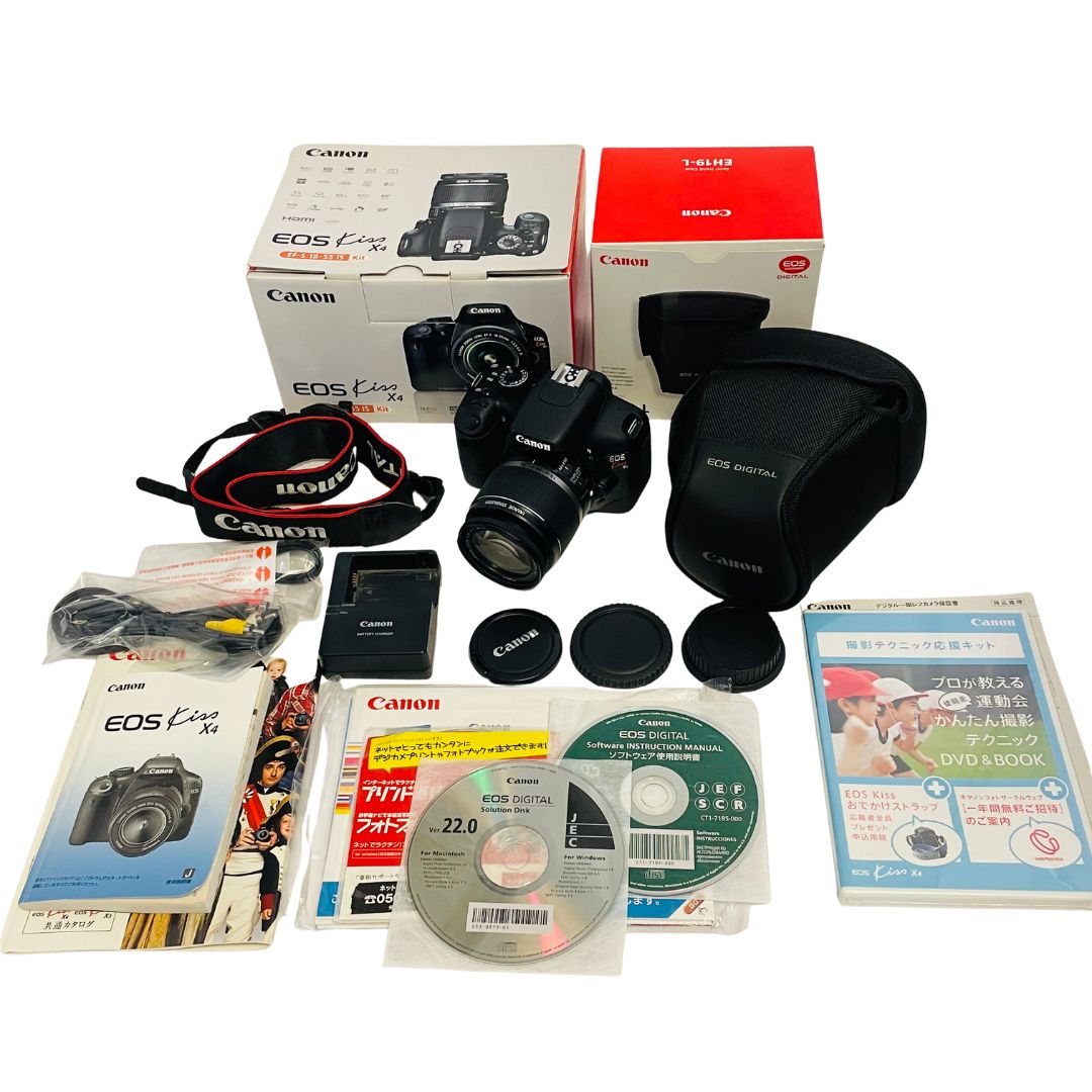 Canon Digital Slr Kiss X4 Ef-S 18-55 Is Kit 18 Eh19/-L