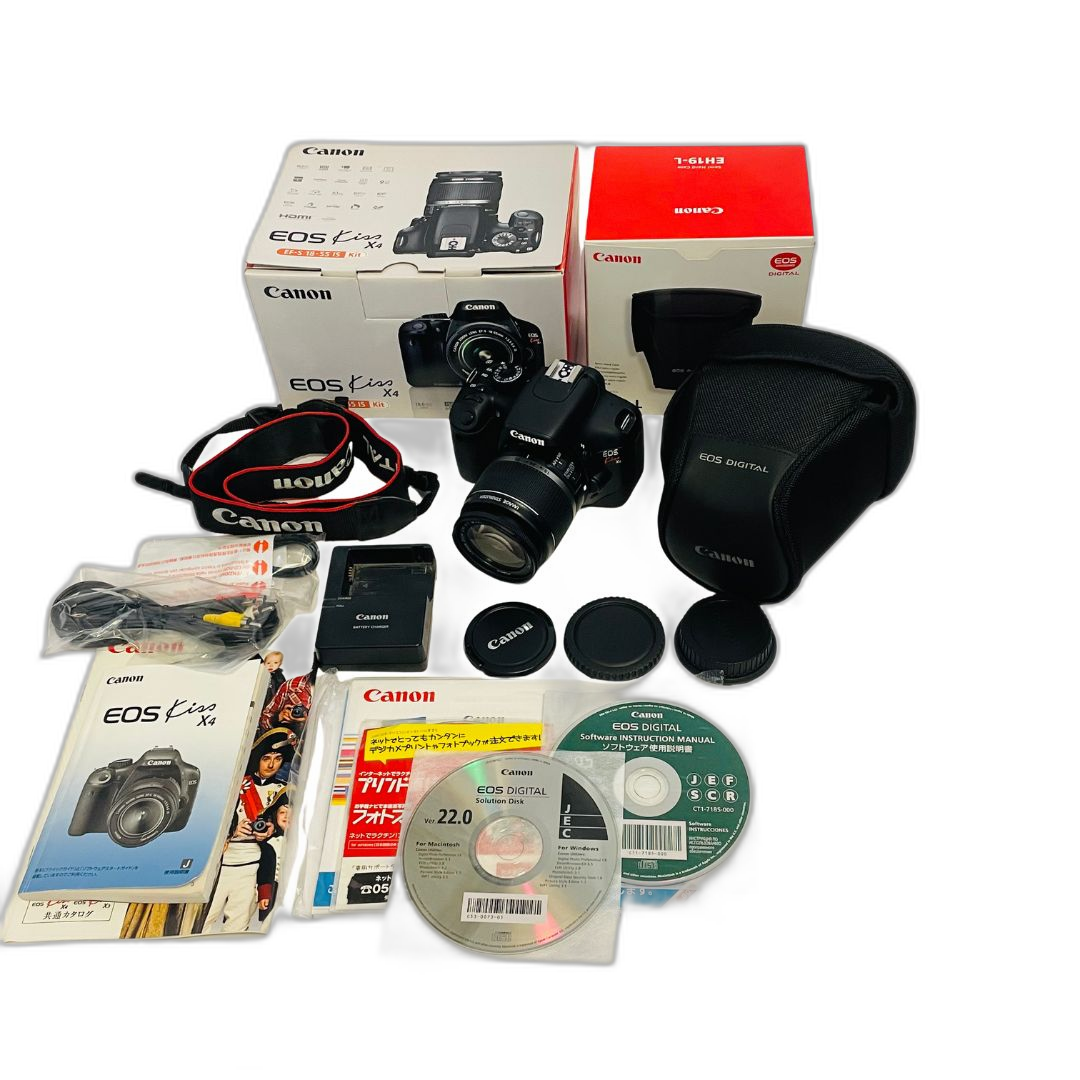 Canon Digital Slr Kiss X4 Ef-S 18-55 Is Kit 18 Eh19/-L