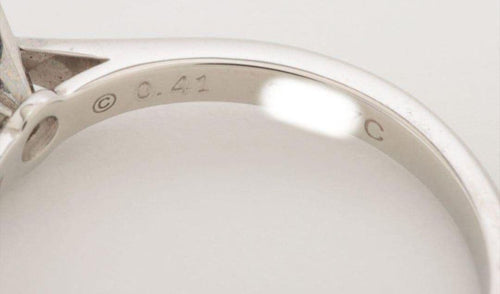 Cartier Rings 1895 0.41Ct/H/Vs2/Ex H