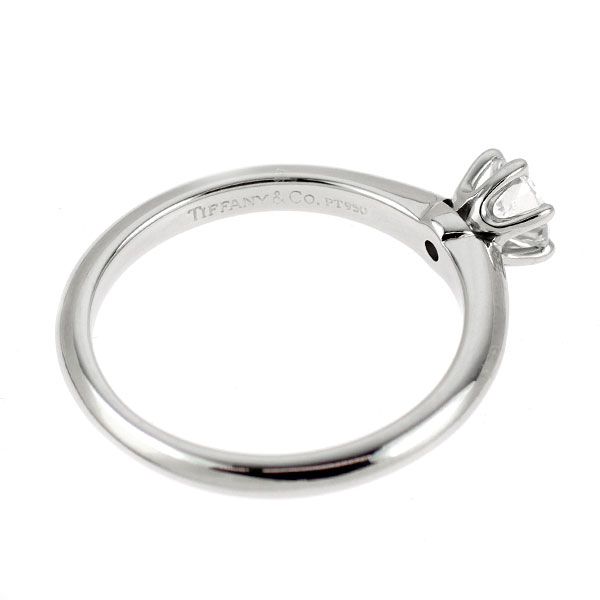 Tiffany Ring Pt950 0.30Ct F Vs1