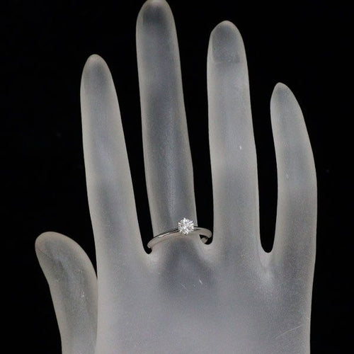 Tiffany Ring Pt950 0.30Ct F Vs1