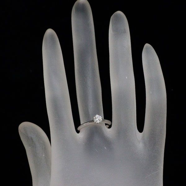 Tiffany Ring Pt950 0.30Ct F Vs1