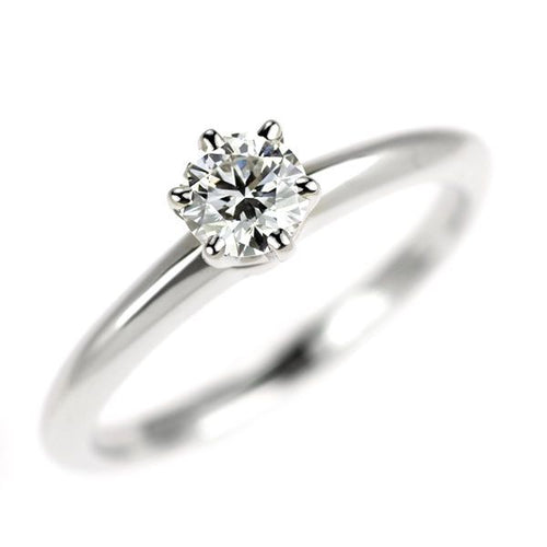 Tiffany Ring Pt950 0.30Ct F Vs1