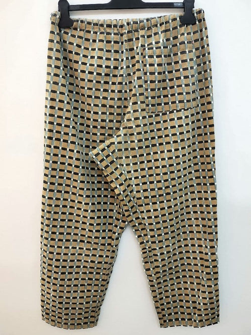 Tigre Brocante Wide-Leg Pants Loose-Fitting Tagosaku Blockcheck