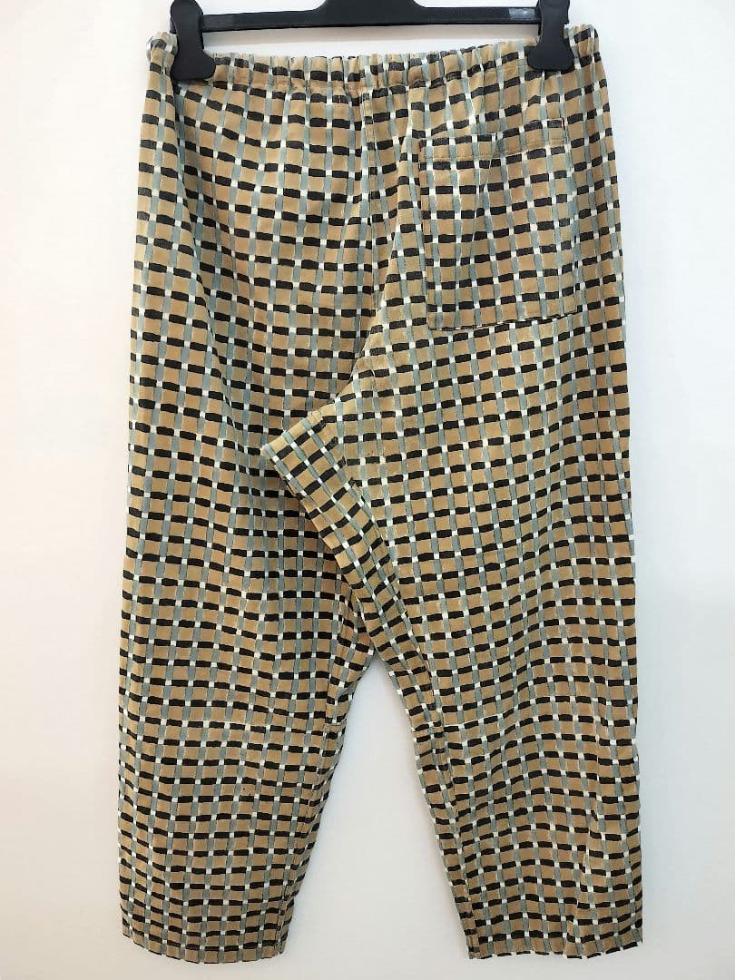 Tigre Brocante Wide-Leg Pants Loose-Fitting Tagosaku Blockcheck