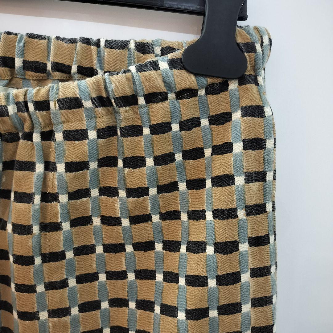 Tigre Brocante Wide-Leg Pants Loose-Fitting Tagosaku Blockcheck