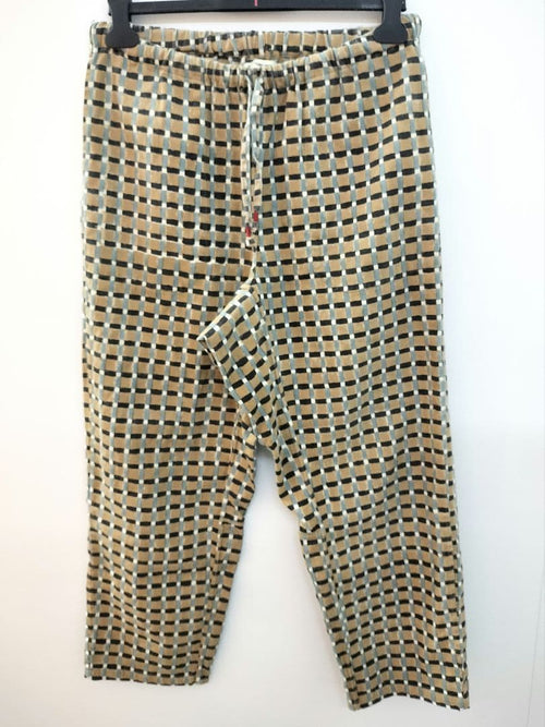 Tigre Brocante Wide-Leg Pants Loose-Fitting Tagosaku Blockcheck