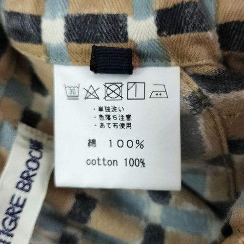 Tigre Brocante Wide-Leg Pants Loose-Fitting Tagosaku Blockcheck