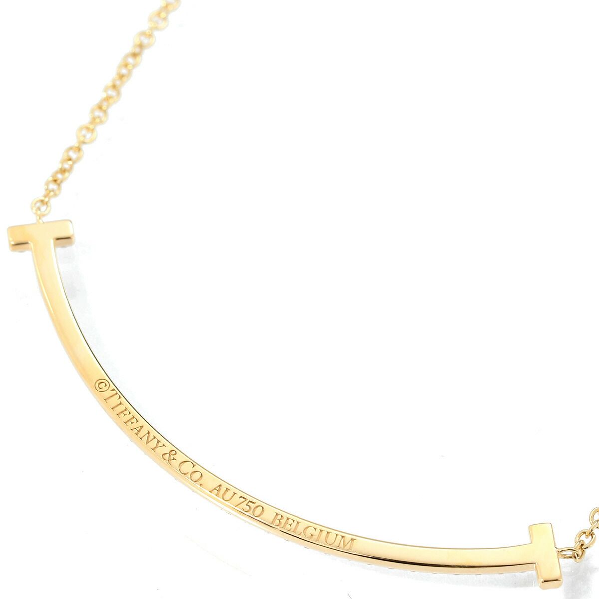 Tiffany Necklace Tiffany&Co. T K18Yg Ok