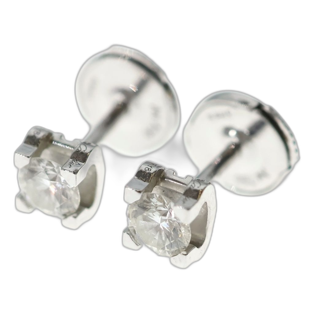 Cartier Others 18K C De Earrings Au750 0.26Carat Crn8502000