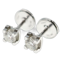Cartier Others 18K C De Earrings Au750 0.26Carat Crn8502000