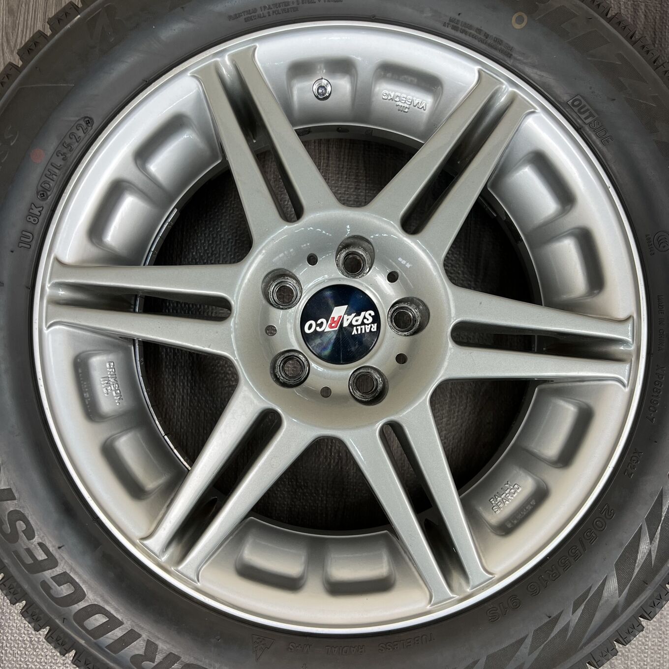 Sparco 16 Inches ]Rally Bridgestone 205/55R16 #174S40426