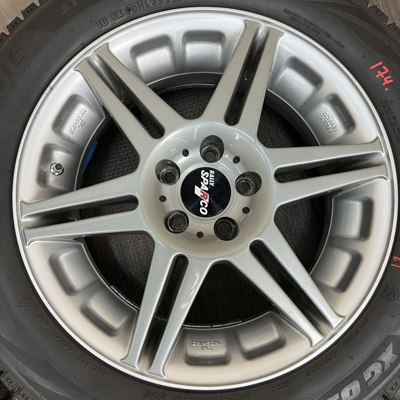 Sparco 16 Inches ]Rally Bridgestone 205/55R16 #174S40426