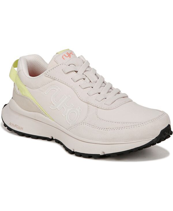 Sneakers Ryka Womens Jog On Slip Bungee Beige Fabricfaux Suede