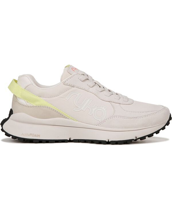 Sneakers Ryka Womens Jog On Slip Bungee Beige Fabricfaux Suede