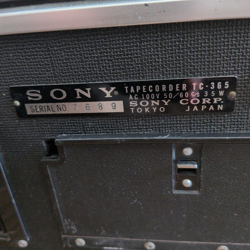Sony Open Reel Tc-365