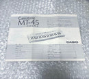 Casio Analog Synthesizer Mt-45