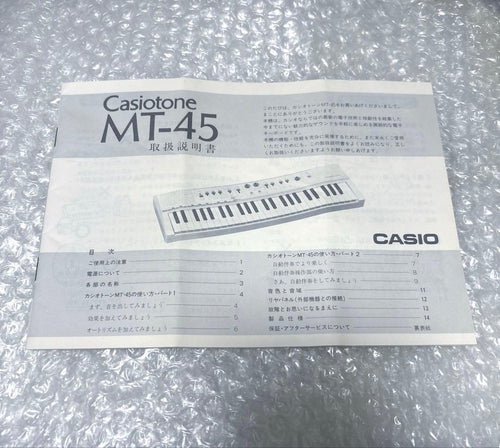 Casio Analog Synthesizer Mt-45