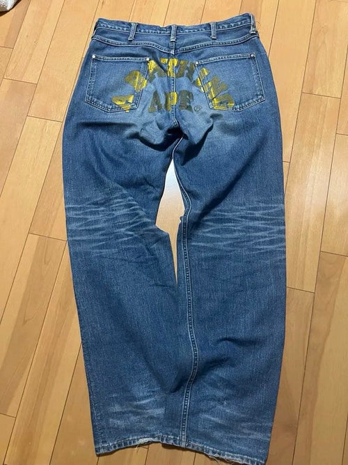 A Bathing Ape Straight Jeans